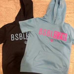 Baseball lifestyle 101 hoodie Set - Black and Blue
